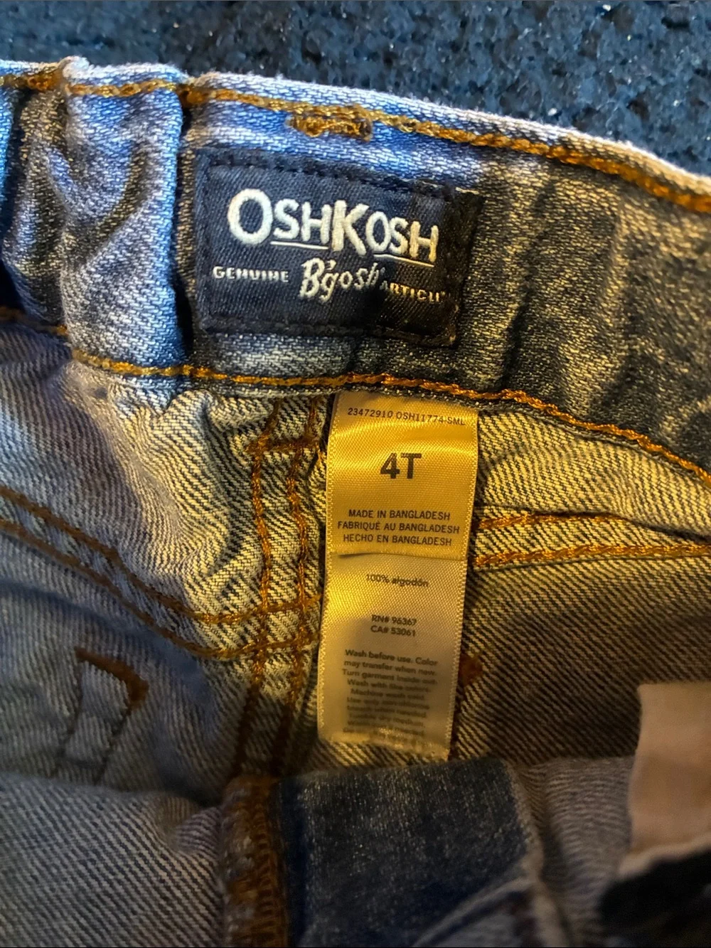 OshKosh B'gosh Faded Blue Denim Cutoff Shorts